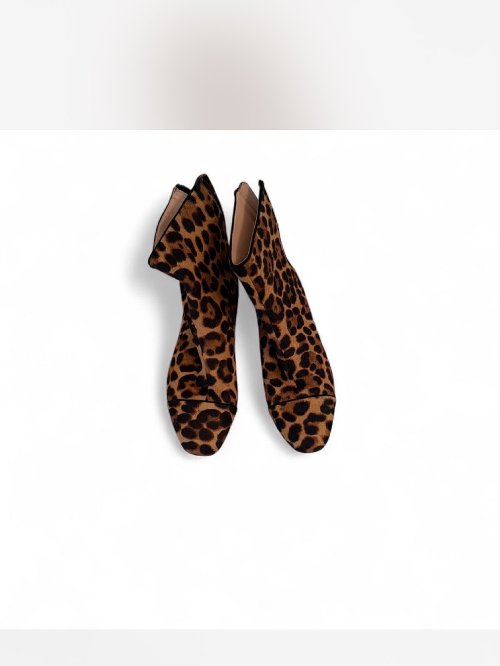 J. Crew Leopard Print Ankle Booties - Brown/Black